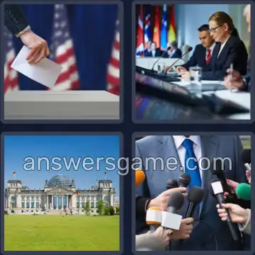 4 Bilder 1 Wort 9 Buchstaben POLITIKER