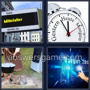 4 Bilder 1 Wort 9 Buchstaben ZEITREISE