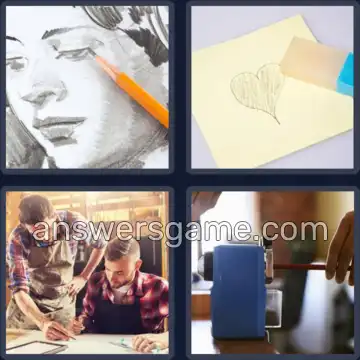 4 Bilder 1 Wort 9 Buchstaben BLEISTIFT