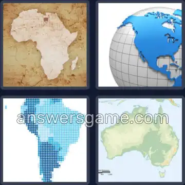 4 Bilder 1 Wort 9 Buchstaben KONTINENT