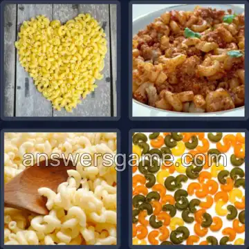 4 Bilder 1 Wort 9 Buchstaben MAKKARONI
