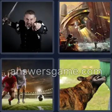 4 Bilder 1 Wort 9 Buchstaben ANGREIFEN