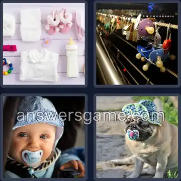 4 Bilder 1 Wort 9 Buchstaben SCHNULLER