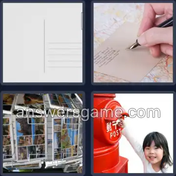 4 Bilder 1 Wort 9 Buchstaben POSTKARTE