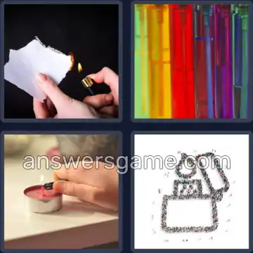 4 Bilder 1 Wort 9 Buchstaben FEUERZEUG