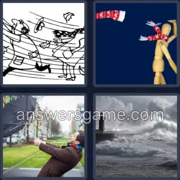 4 Bilder 1 Wort 9 Buchstaben STÜRMISCH