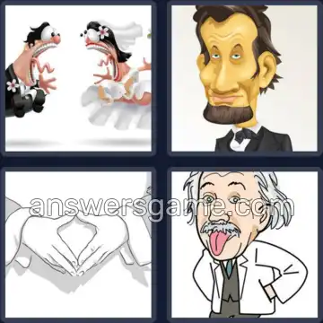 4 Bilder 1 Wort 9 Buchstaben KARIKATUR