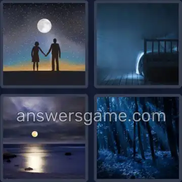 4 Bilder 1 Wort 9 Buchstaben MONDLICHT