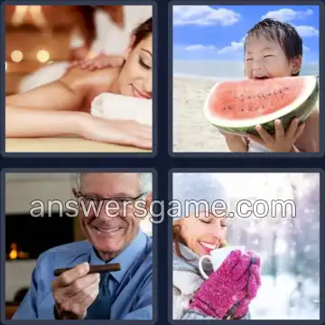 4 Bilder 1 Wort 9 Buchstaben GENIESSEN