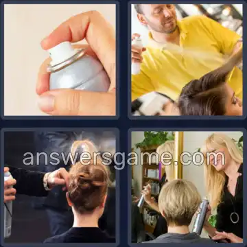 4 Bilder 1 Wort 9 Buchstaben HAARSPRAY