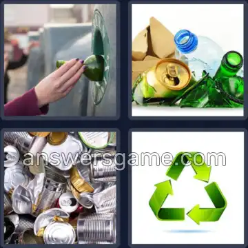 4 Bilder 1 Wort 9 Buchstaben RECYCLING