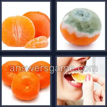 4 Bilder 1 Wort 9 Buchstaben MANDARINE