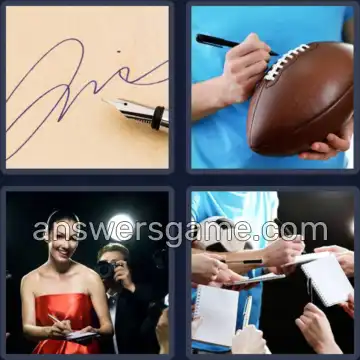 4 Bilder 1 Wort 9 Buchstaben AUTOGRAMM