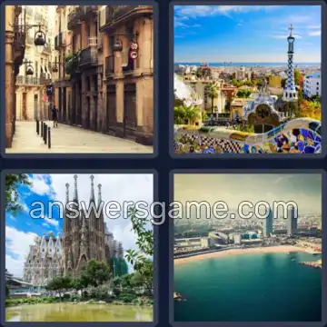 4 Bilder 1 Wort 9 Buchstaben BARCELONA