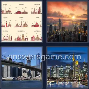 4 Bilder 1 Wort 9 Buchstaben METROPOLE