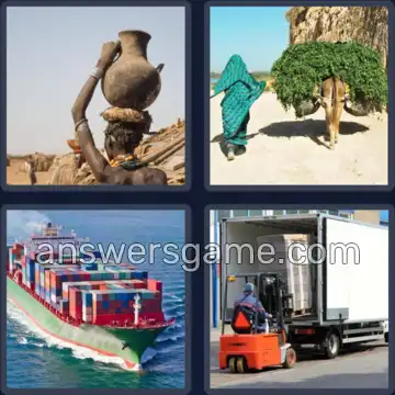 4 Bilder 1 Wort 9 Buchstaben TRANSPORT