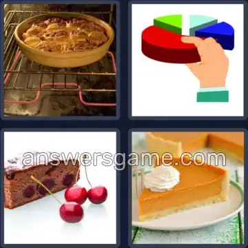 4 Pics 1 Word 3 Letters PIE