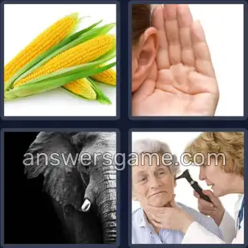 4 Pics 1 Word 3 Letters EAR