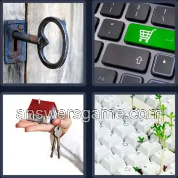 4 Pics 1 Word 3 Letters KEY