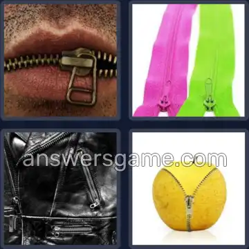 4 Pics 1 Word 3 Letters ZIP