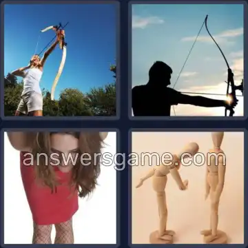 4 Pics 1 Word 3 Letters BOW