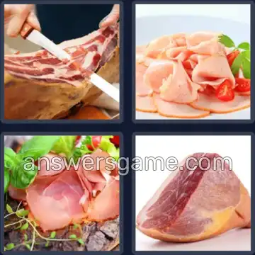 4 Pics 1 Word 3 Letters HAM