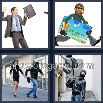 4 Pics 1 Word 3 Letters ROB