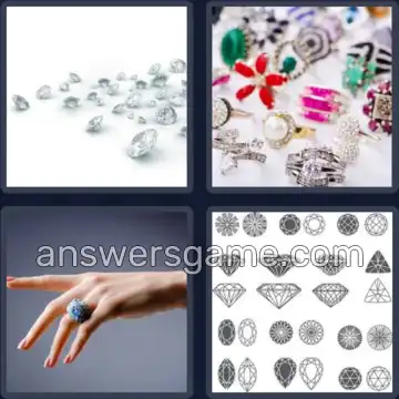 4 Pics 1 Word 3 Letters GEM