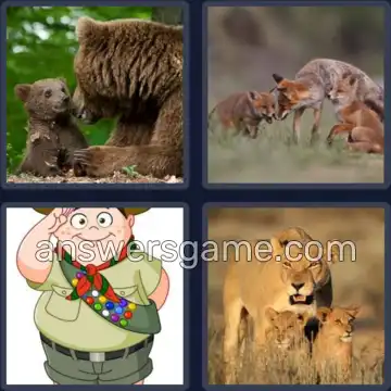 4 Pics 1 Word 3 Letters CUB