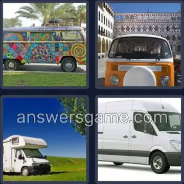 4 Pics 1 Word 3 Letters VAN