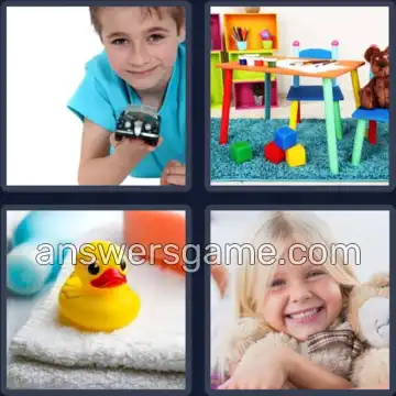 4 Pics 1 Word 3 Letters TOY