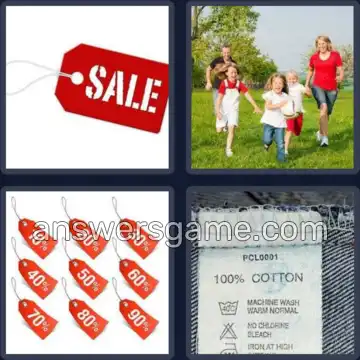 4 Pics 1 Word 3 Letters TAG