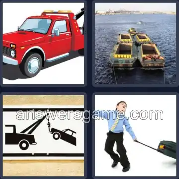 4 Pics 1 Word 3 Letters TOW
