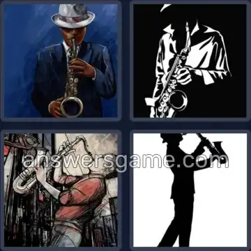 4 Pics 1 Word 3 Letters SAX