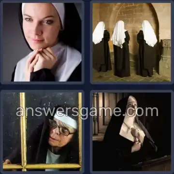 4 Pics 1 Word 3 Letters NUN