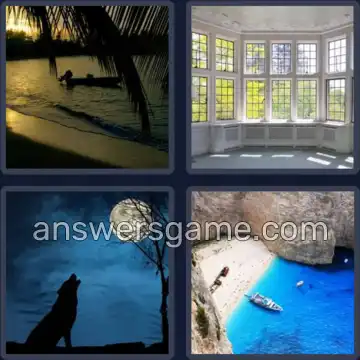 4 Pics 1 Word 3 Letters BAY