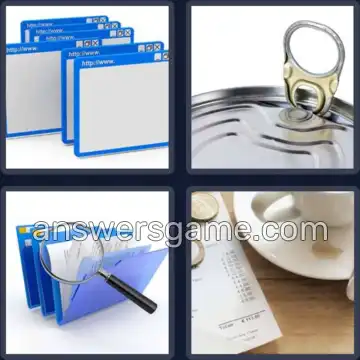 4 Pics 1 Word 3 Letters TAB