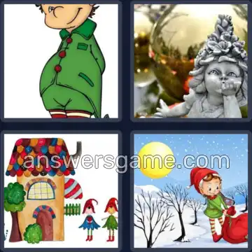 4 Pics 1 Word 3 Letters ELF