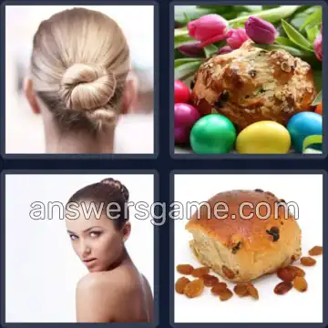 4 Pics 1 Word 3 Letters BUN