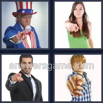 4 Pics 1 Word 3 Letters YOU