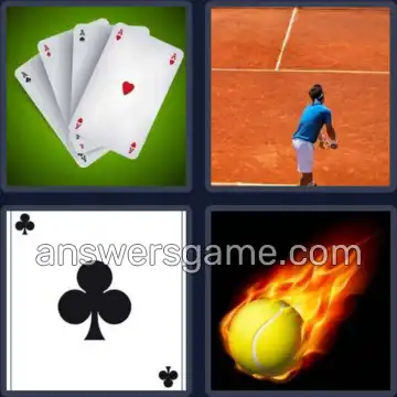 4 Pics 1 Word 3 Letters ACE