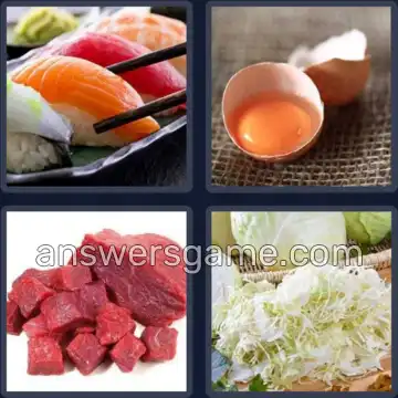 4 Pics 1 Word 3 Letters RAW