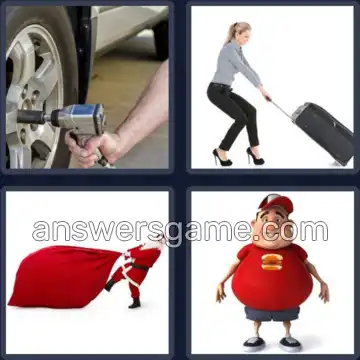 4 Pics 1 Word 3 Letters LUG