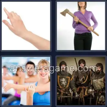 4 Pics 1 Word 3 Letters ARM