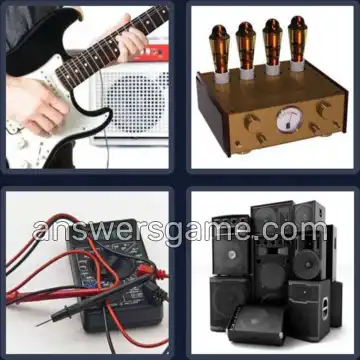 4 Pics 1 Word 3 Letters AMP