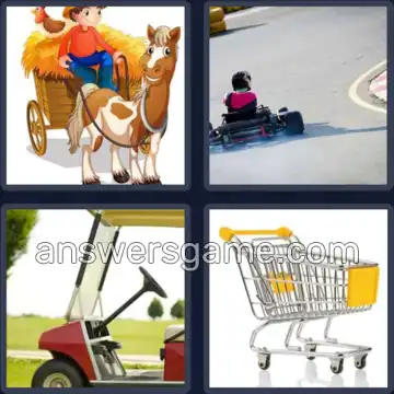 4 Pics 1 Word 4 Letters CART