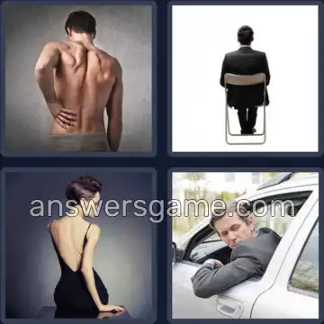 4 Pics 1 Word 4 Letters BACK