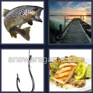 4 Pics 1 Word 4 Letters FISH
