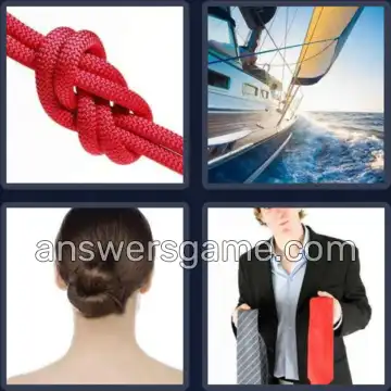 4 Pics 1 Word 4 Letters KNOT