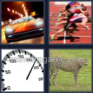 4 Pics 1 Word 4 Letters FAST